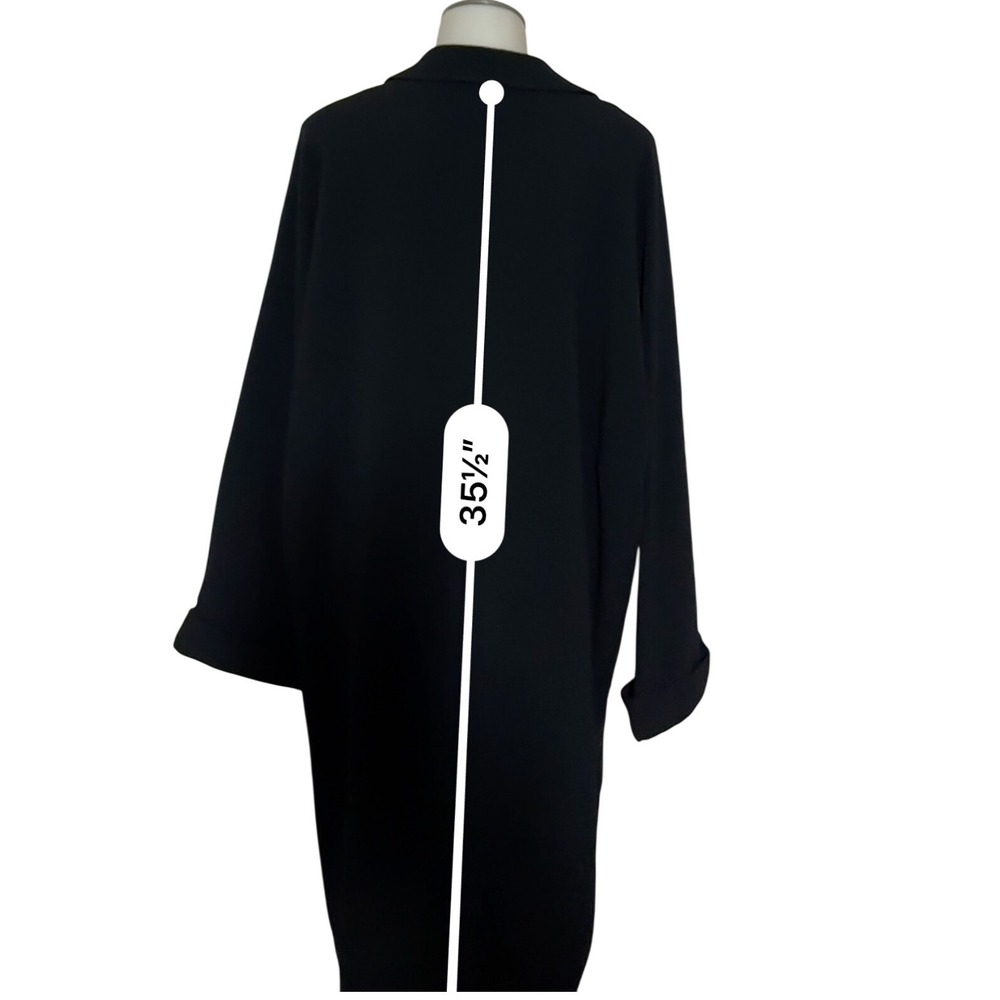 Grace Elements Womens Black Long Lightweight Coat… - image 6